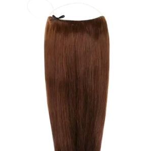 SOLD Halo Wire Hair Extensions Chocolate Brown 12"